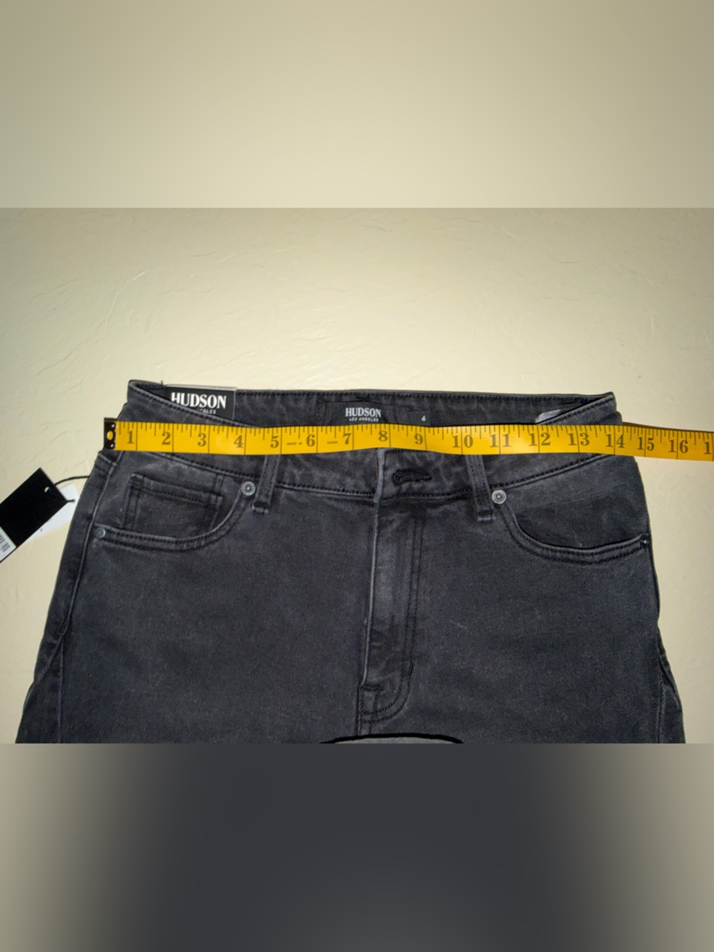 Hudson NWT Black Wash Wide Leg Jeans Size 4 - Picture 17 of 17